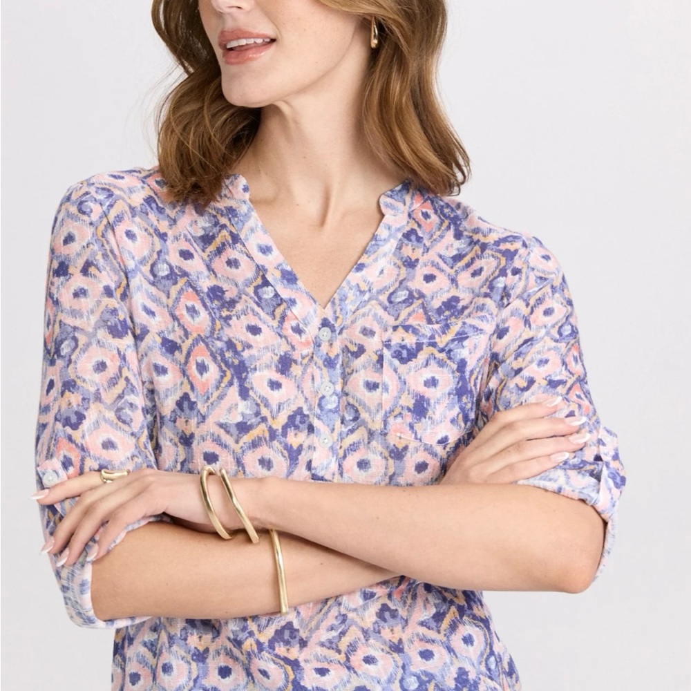 Charlies Multicolor Geometric Women's Blouse